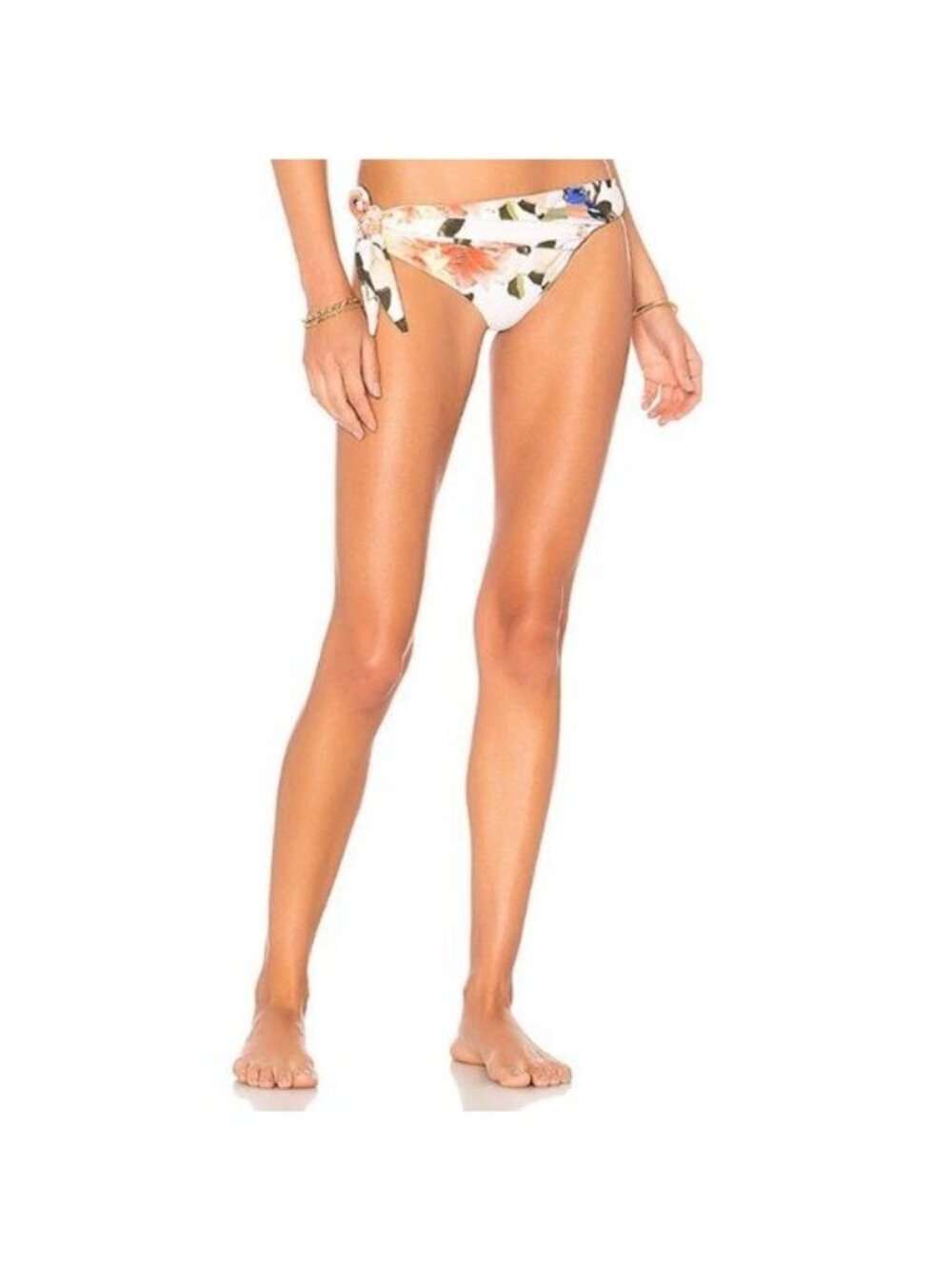 Tularosa Akello Peach Floral Bikini Bottom